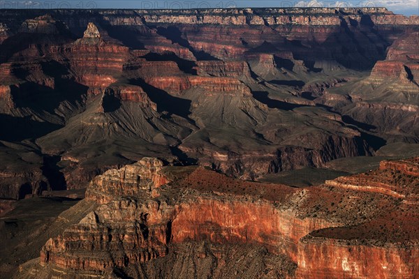 Rock formations in the evening light