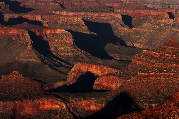 Rock formations in the evening light