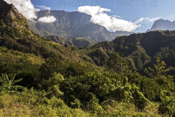 View in the caldera Cirque de Cilaos