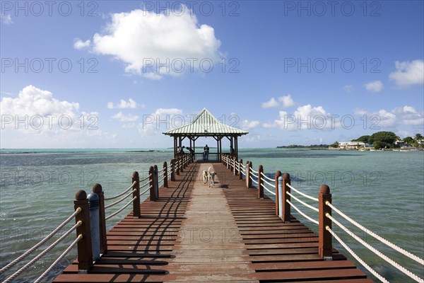 Boardwalk with gazebo