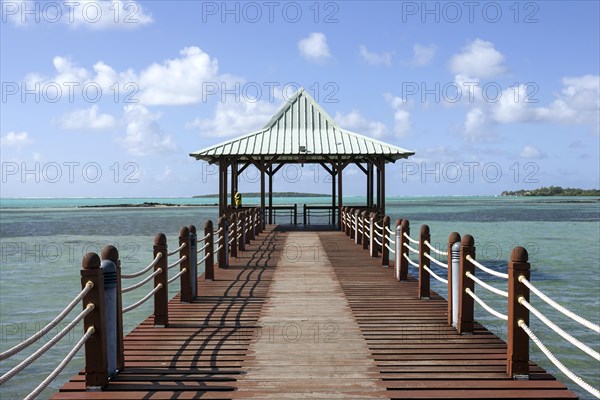 Boardwalk with gazebo
