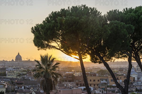 View from the hill Pincio of the city