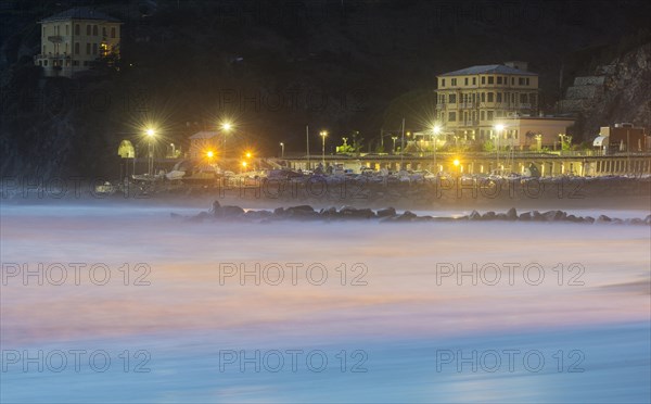 Villas along the beach promenade