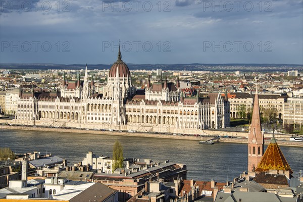 Hungarian Parliament Building and River Danube
