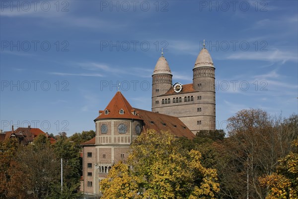 Pauluskirche church in fall