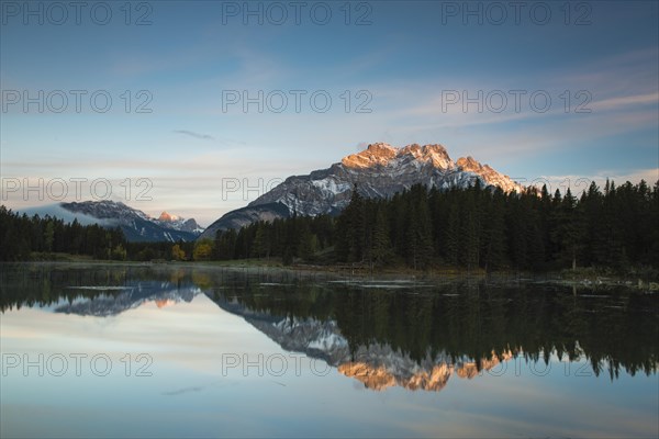 Johnson Lake with Mt Rundle
