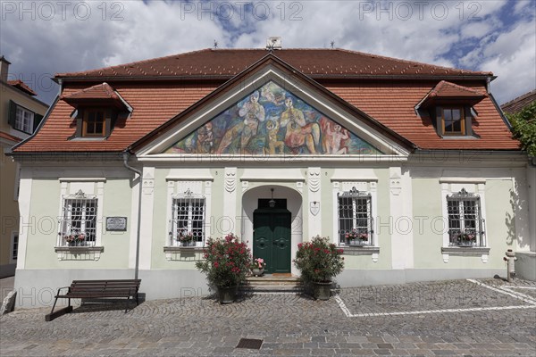 Baderhouse with its classical facade