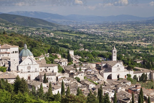 View over city