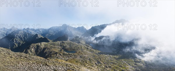 Clouds passing over the ridge