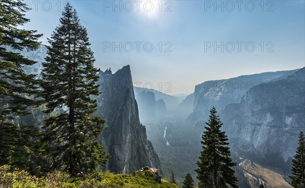 View into the Yosemite Valley