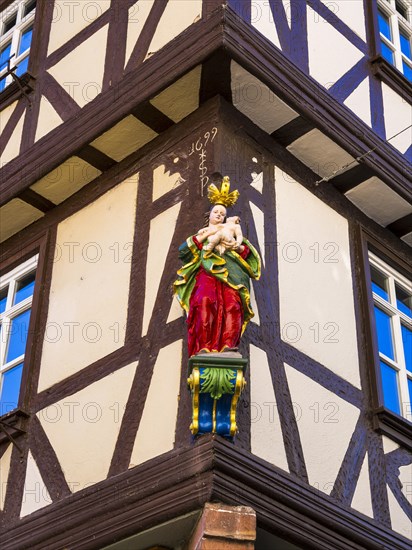 Decorated half-timbered houses in the historic centre