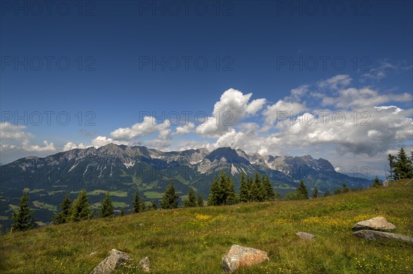 View from Brandstadl towards Wilder Kaiser