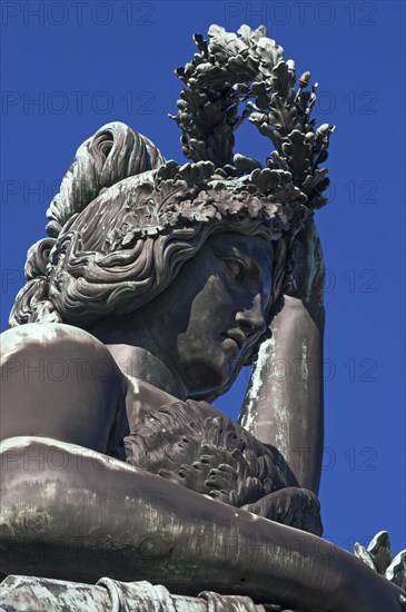Bavaria with laurel wreath