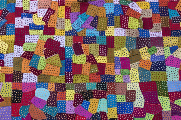 Tapestry of colourful patches