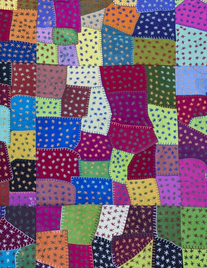 Tapestry of colourful patches
