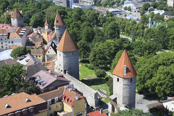Linnamuur town wall in the west of the Lower Town