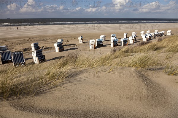 Beach chairs on the main beach