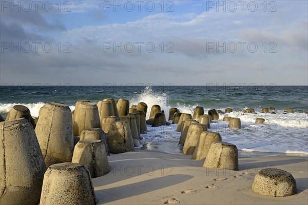 Concrete wave breakers