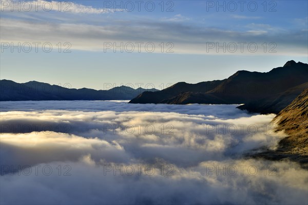 Cloud cover over the Oberes Molltal