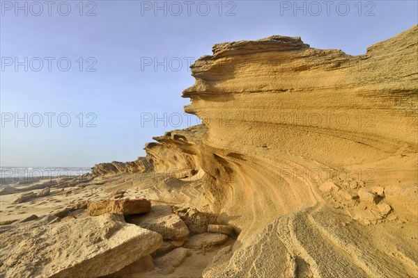 Rock formation on the coast