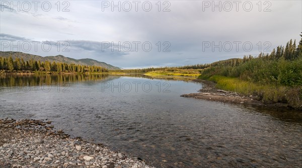 Evening mood at the Yukon River
