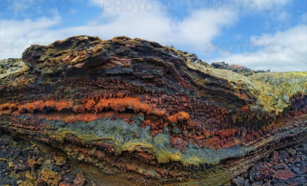 Cooled lava flow