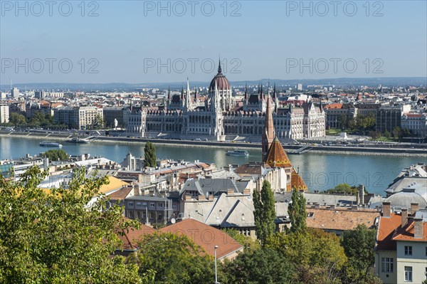 View of the Hungarian Parliament Building from Fisherman's Bastion