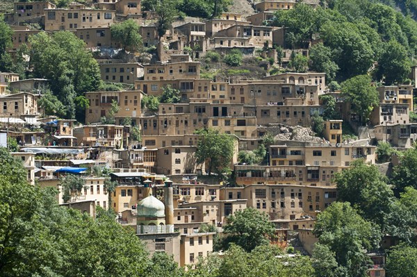 Terraced mountain village