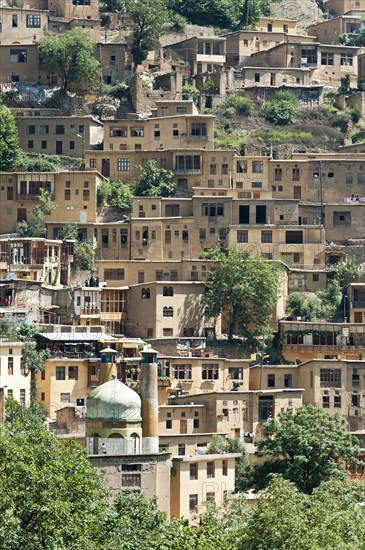 Terraced mountain village