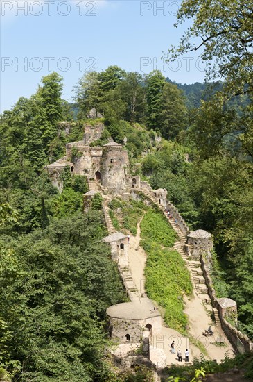 Galeh Rudkhan castle ruins in Fuman