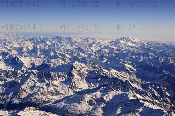 Swiss Alps with snow
