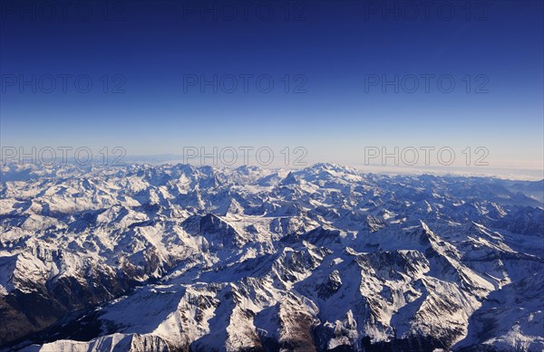 Swiss Alps with snow