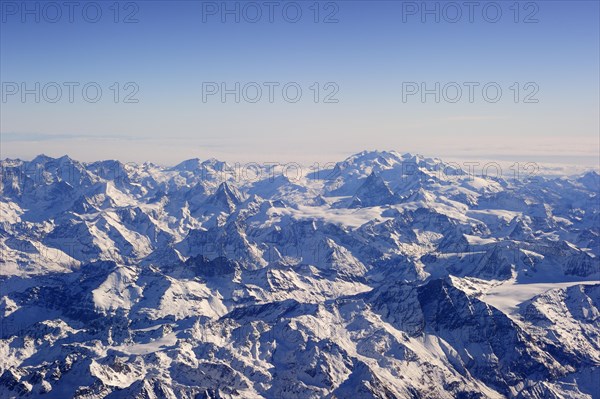 Swiss Alps with snow