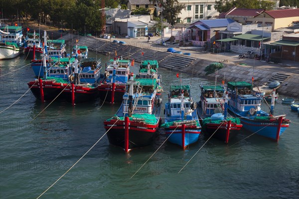 Fishing boats in the harbor of Phan Rang