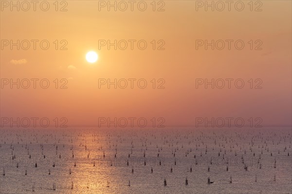 Sunset over Songkhla Lake