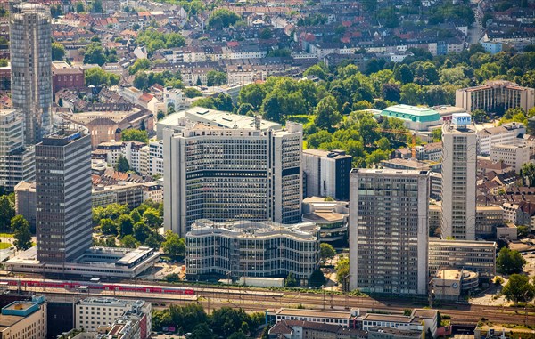 Essen City with the new Schenker headquarters at the Post Tower