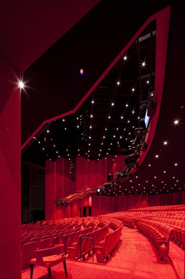Auditorium floor and rank