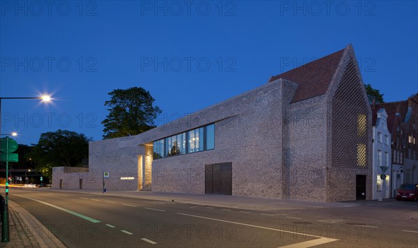 European Hanseatic museum at dusk