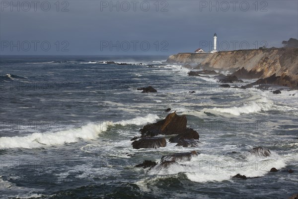 Lighthouse in the bay of Point Arena