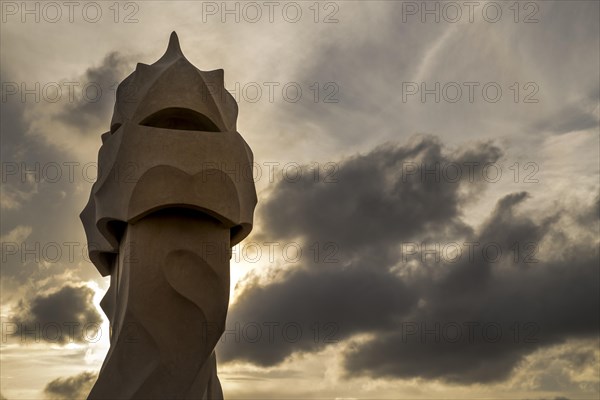 Chimney of Casa Mila or La Pedrera