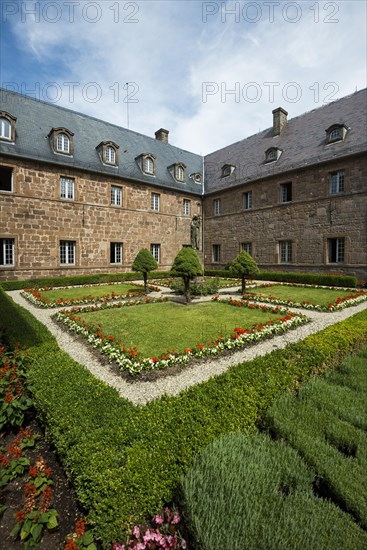 Monastery garden in the Mont Sainte-Odile monastery
