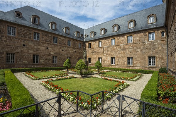 Monastery garden in the Mont Sainte-Odile monastery