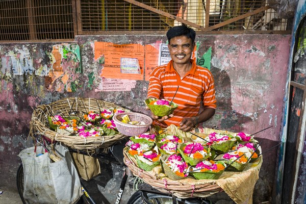 A man is selling deepaks