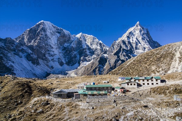Aerial view of the village Dughla
