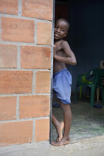 Boy in a door