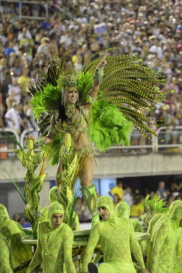 Samba Dancer on an allegorical float