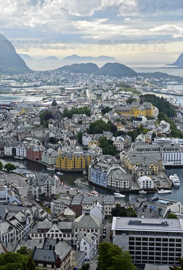 View from the Aksla hill to Alesund