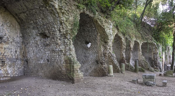 Roman ruins of the villa of Manlius Vospiscus