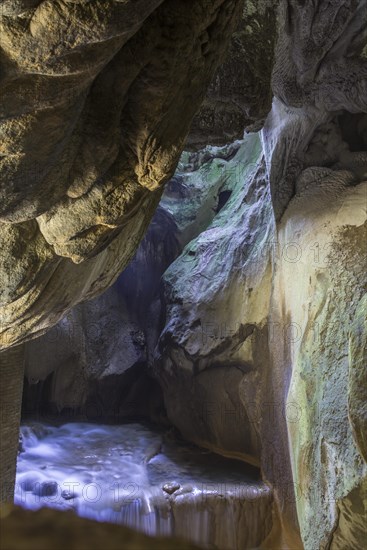 Aniene river flowing through Neptune's Grotto