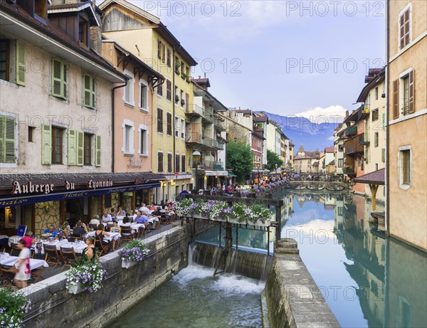 Restaurants along canal